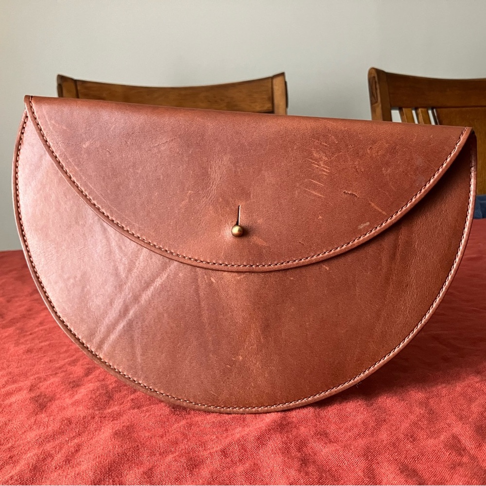 Urban Southern Leather Half-Moon Clutch
